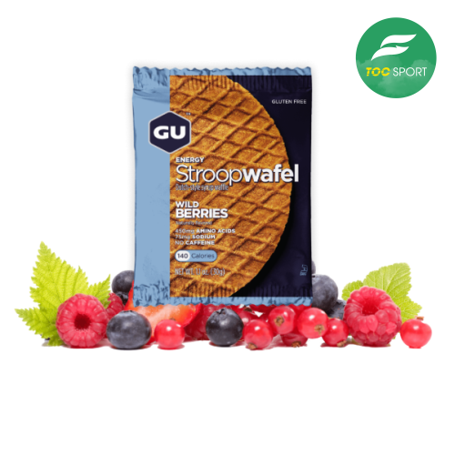 Bánh quế năng lượng GU - Stroopwafel - Vị Dâu Rừng