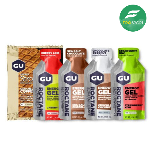 Combo năng lượng Gel GU - Roctane & Bánh Quế