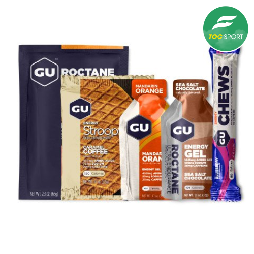 Combo năng lượng GU - Gel, Kẹo & Bánh Quế